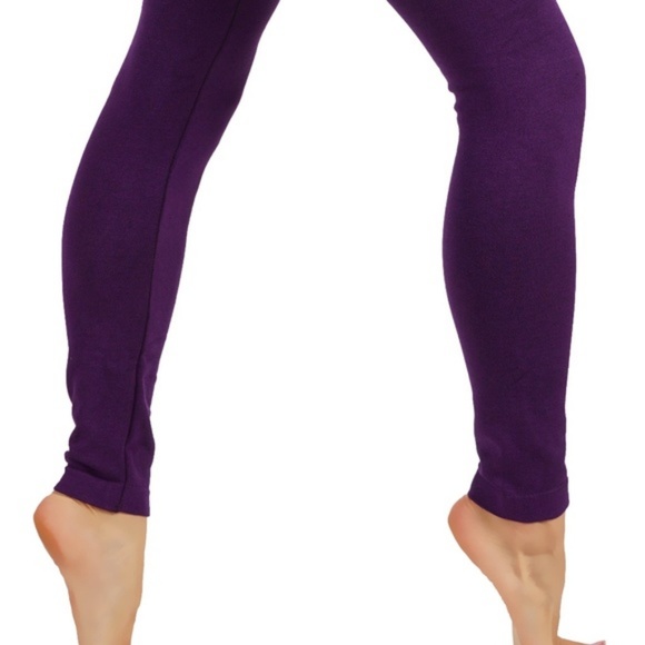 Three tummy control french terry leggings - Picture 3 of 6